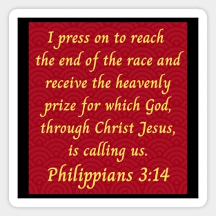 Bible Verse Philippians 3:14 Magnet